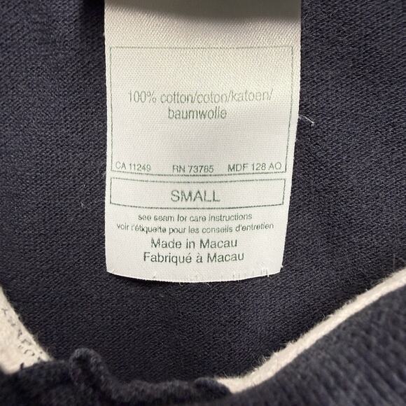 Laura Ashley Polo Shirt Dress Dress Womens Small Navy Blue Collared Maxi Vintage - Picture 3 of 7